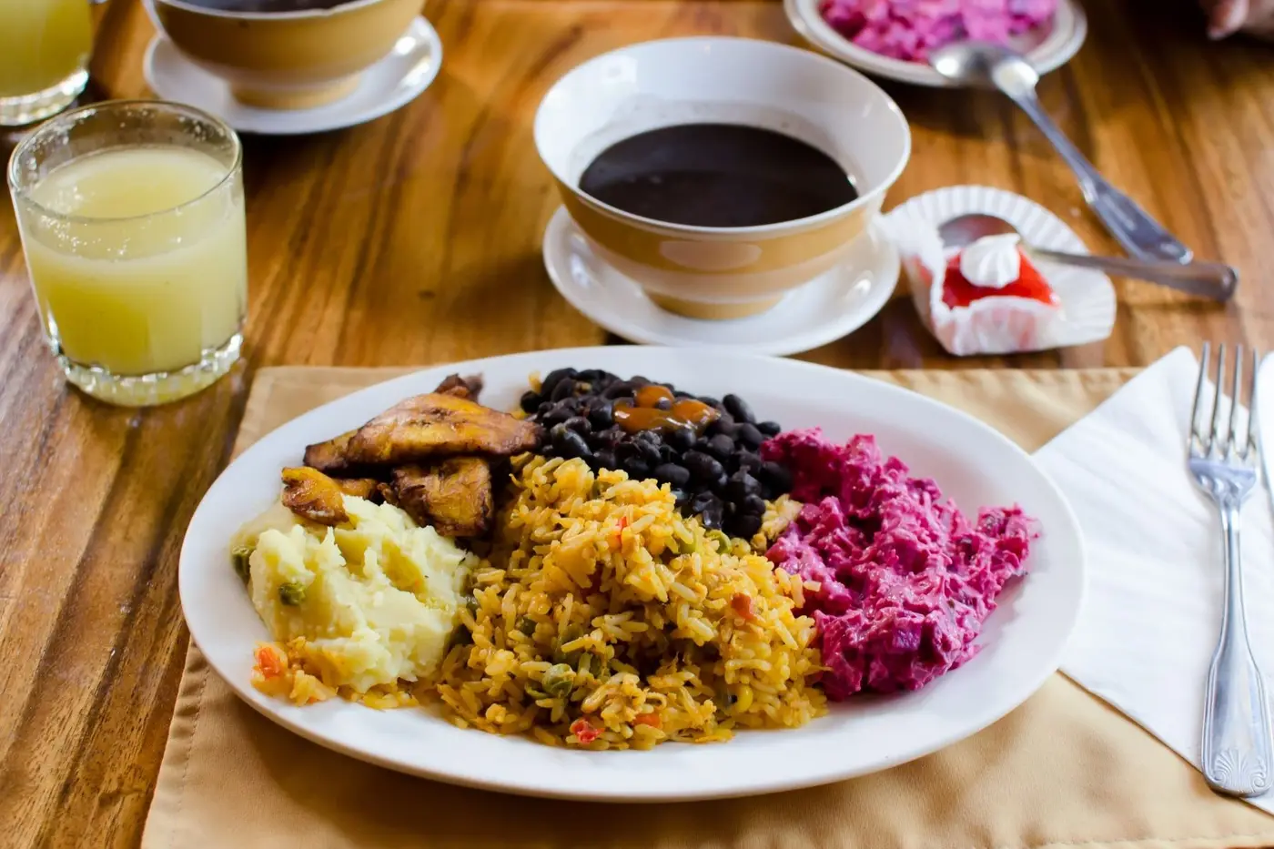 A local breakfast spread