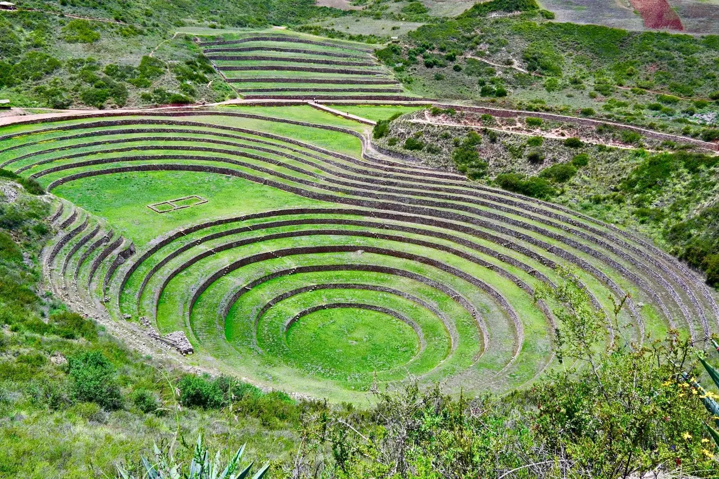 The circular Inca agricultural terraces at Moray