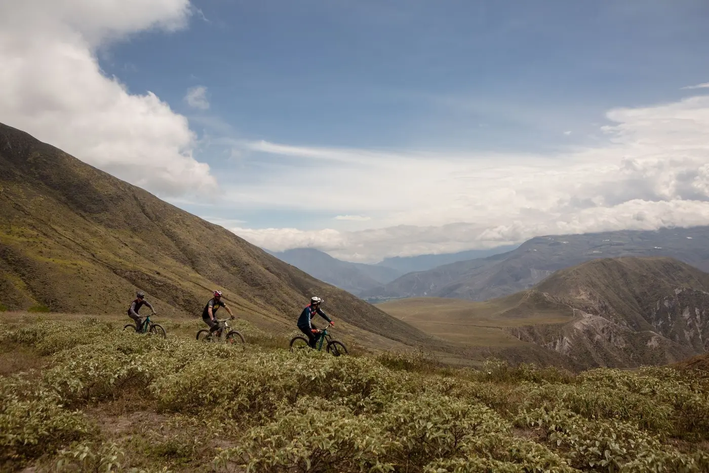 Mountain biking in Ecuador