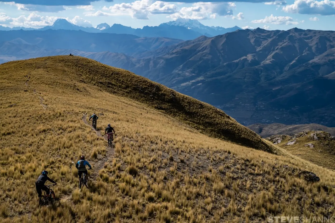Mountain biking in the Peruvian Andes