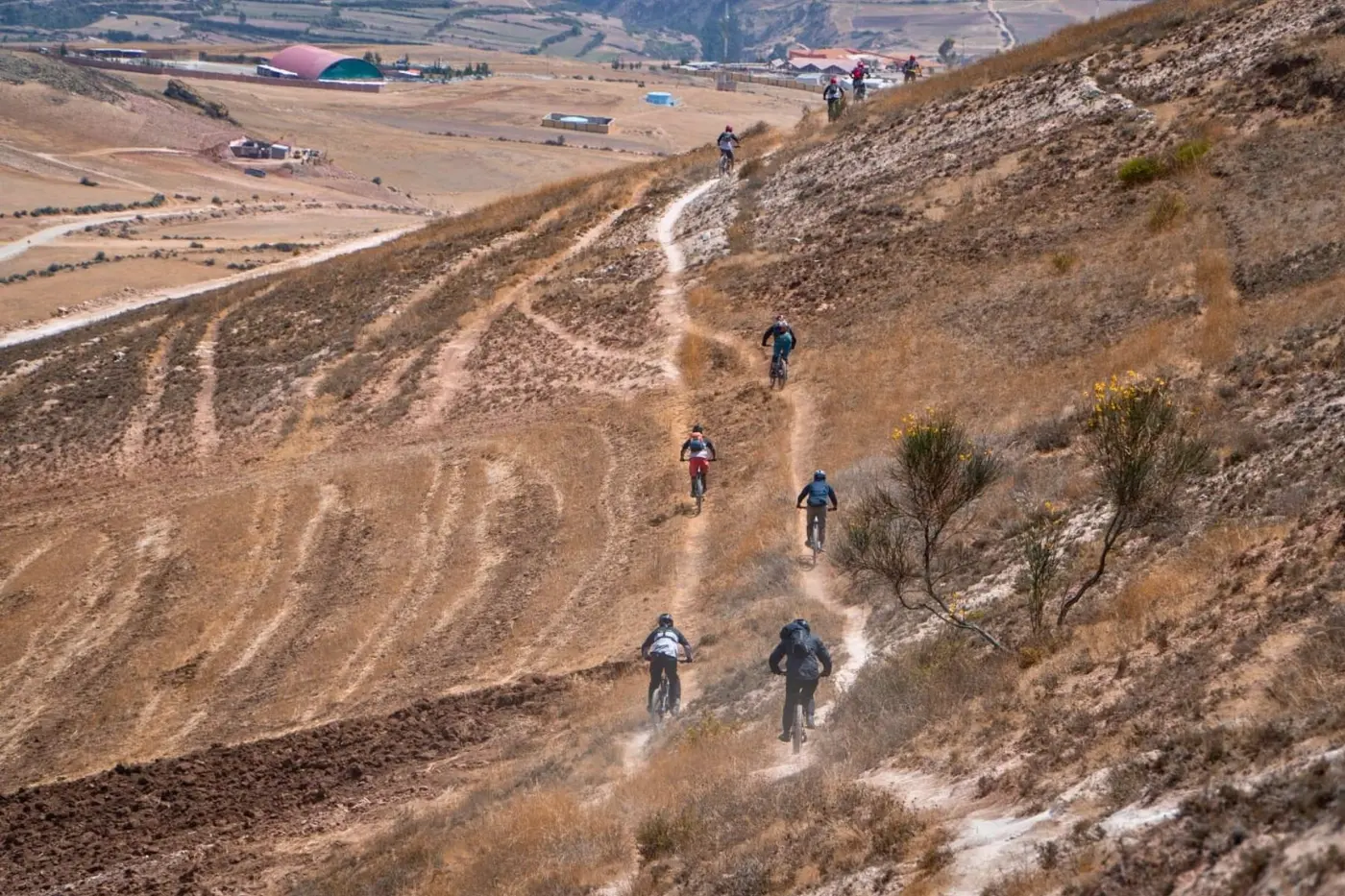 Mountain biking in the Peruvian Andes