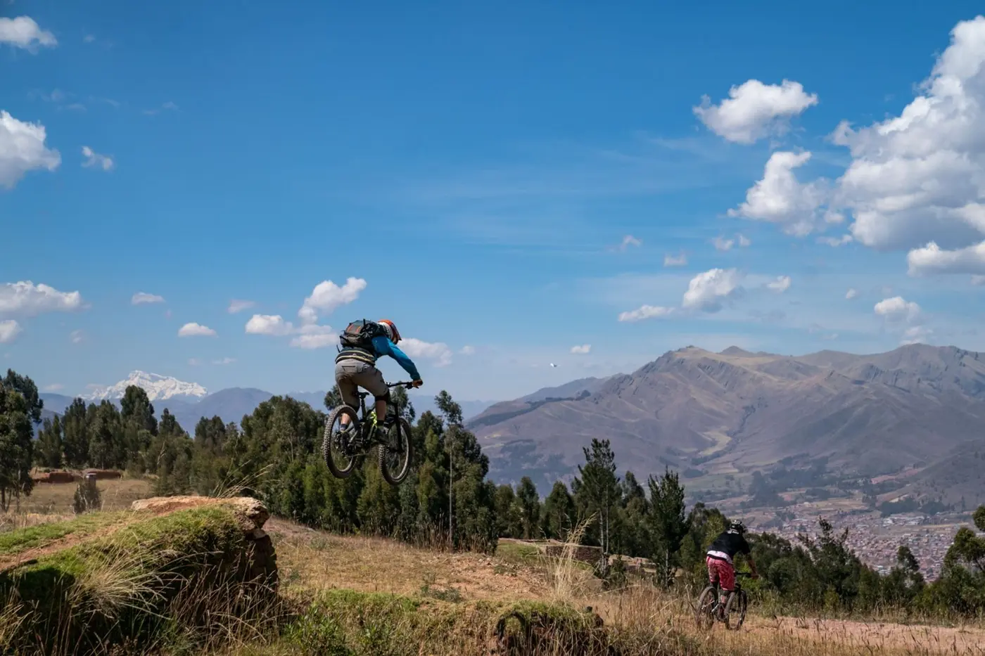 Mountain biking in the Peruvian Andes