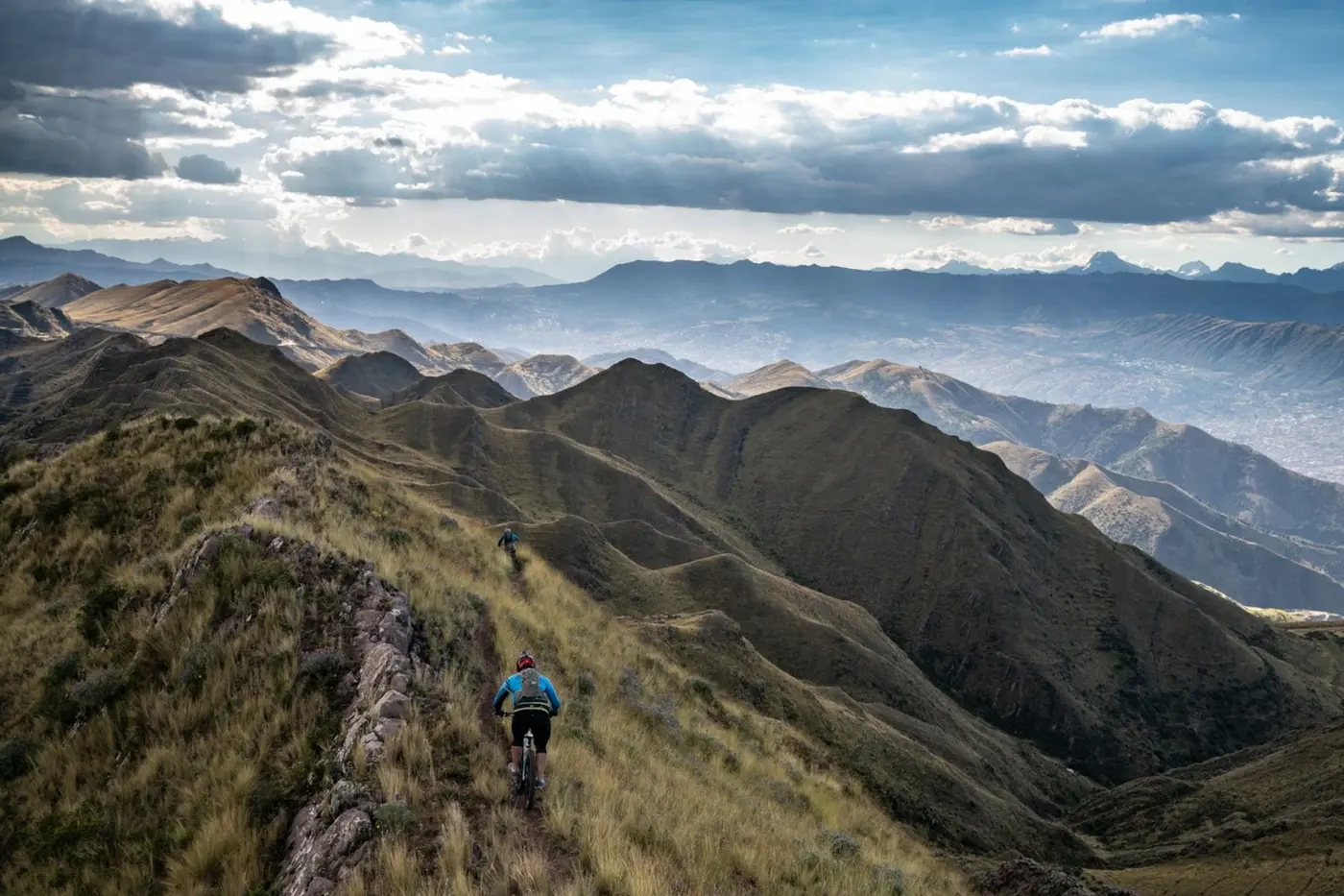 Mountain biking in the Peruvian Andes